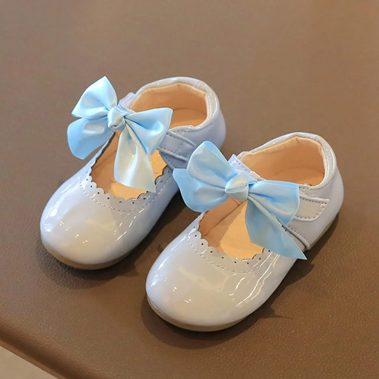 Toddler Mary Jane Shoes Baby Girls Cute Ballerina Ballet Flats Flower Girl Dress Shoes Wedding Party School Shoes