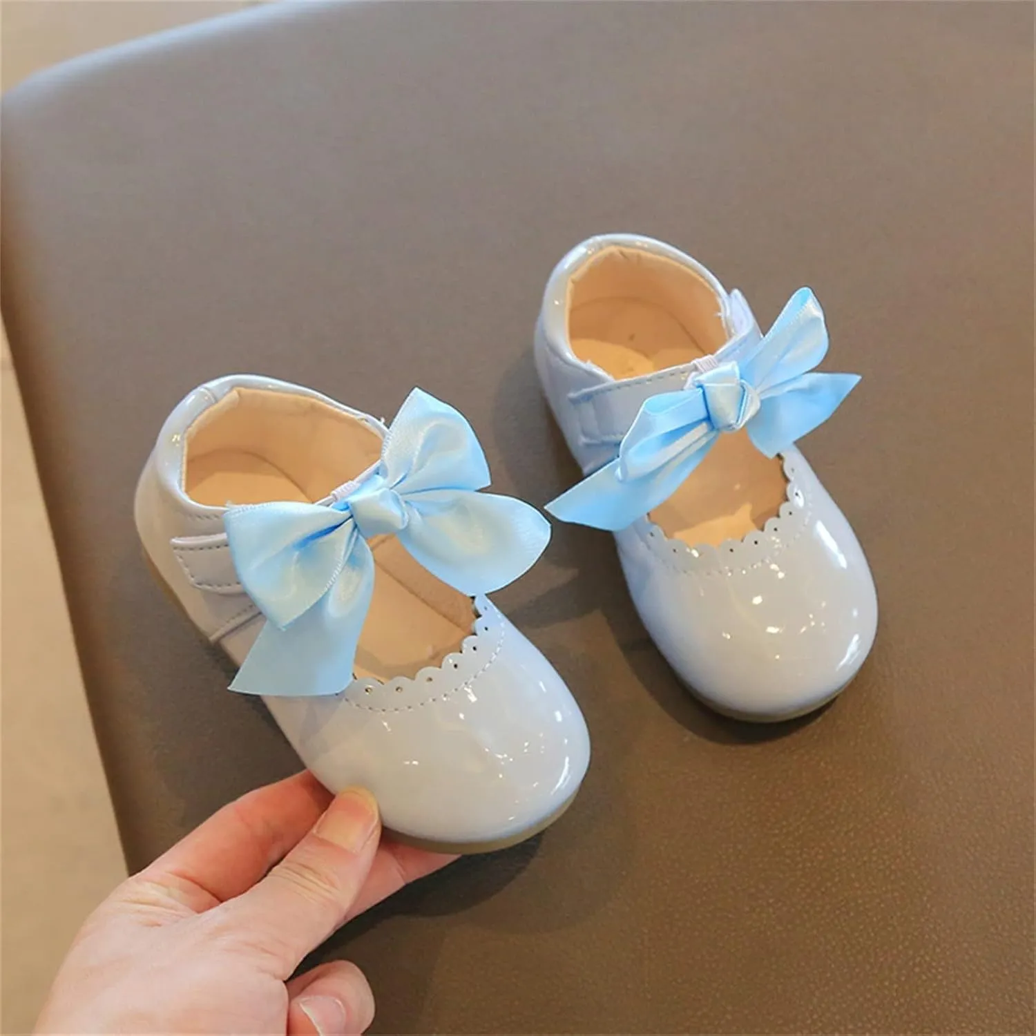 Toddler Mary Jane Shoes Baby Girls Cute Ballerina Ballet Flats Flower Girl Dress Shoes Wedding Party School Shoes