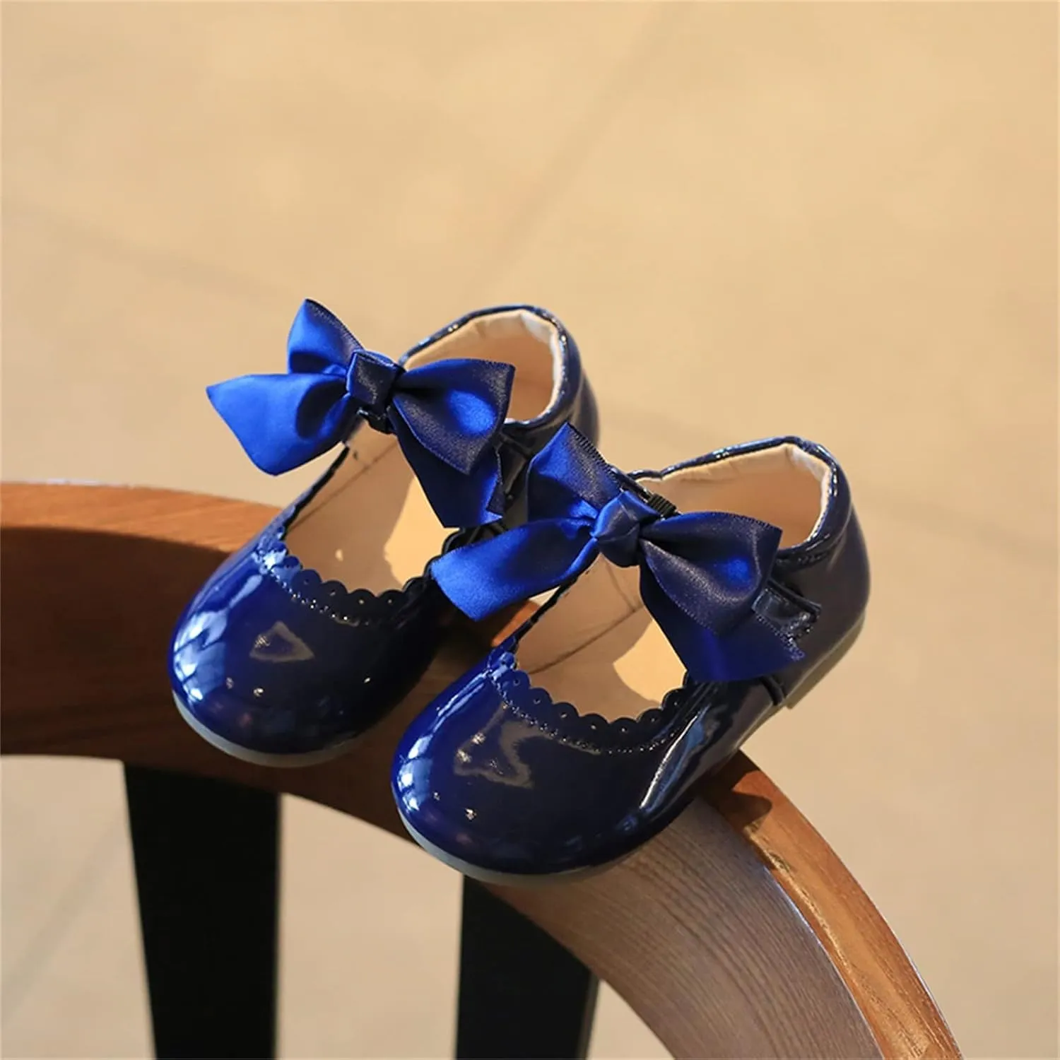 Toddler Mary Jane Shoes Baby Girls Cute Ballerina Ballet Flats Flower Girl Dress Shoes Wedding Party School Shoes