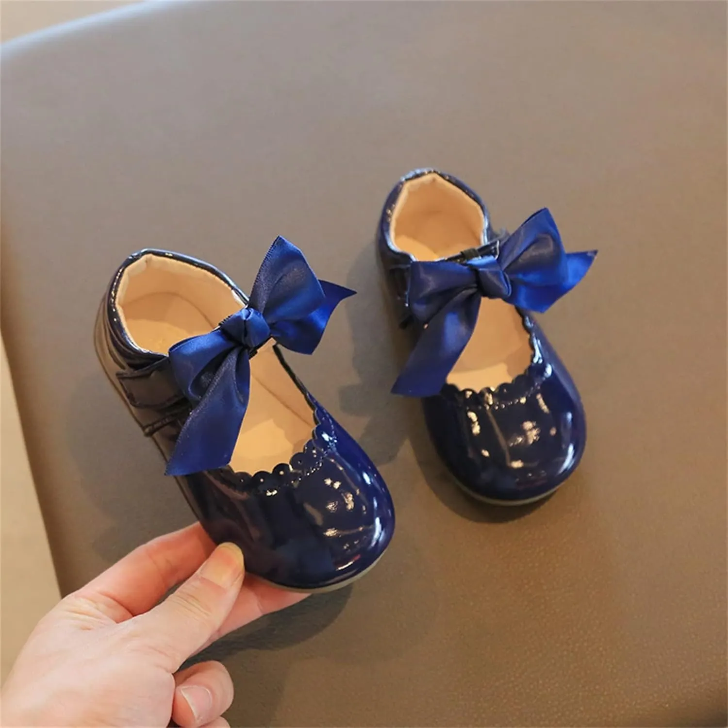 Toddler Mary Jane Shoes Baby Girls Cute Ballerina Ballet Flats Flower Girl Dress Shoes Wedding Party School Shoes
