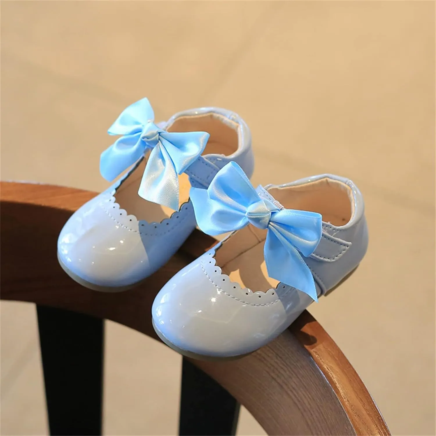 Toddler Mary Jane Shoes Baby Girls Cute Ballerina Ballet Flats Flower Girl Dress Shoes Wedding Party School Shoes