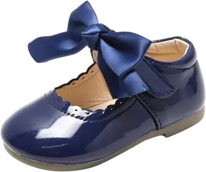 Toddler Mary Jane Shoes Baby Girls Cute Ballerina Ballet Flats Flower Girl Dress Shoes Wedding Party School Shoes