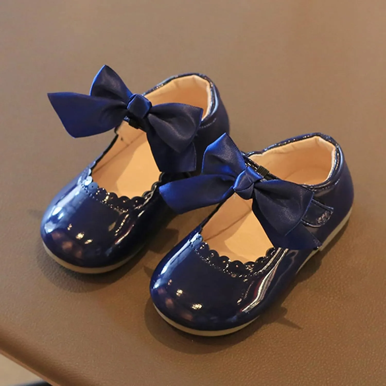 Toddler Mary Jane Shoes Baby Girls Cute Ballerina Ballet Flats Flower Girl Dress Shoes Wedding Party School Shoes