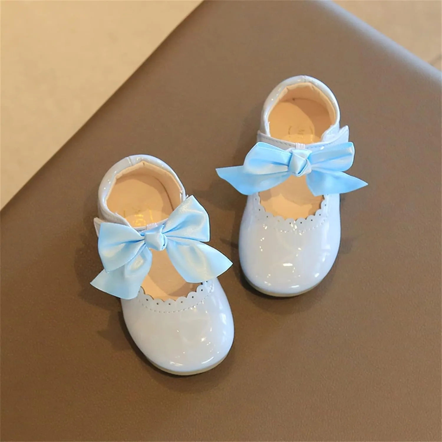 Toddler Mary Jane Shoes Baby Girls Cute Ballerina Ballet Flats Flower Girl Dress Shoes Wedding Party School Shoes