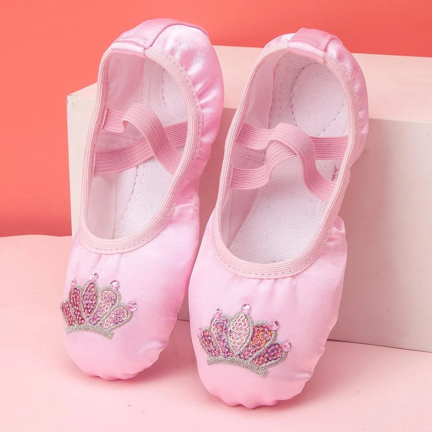 Toddler Size 2 Shoes Children Shoes Dance Shoes Warm Dance Ballet Performance Indoor Yoga Dance Shoes for 2 to