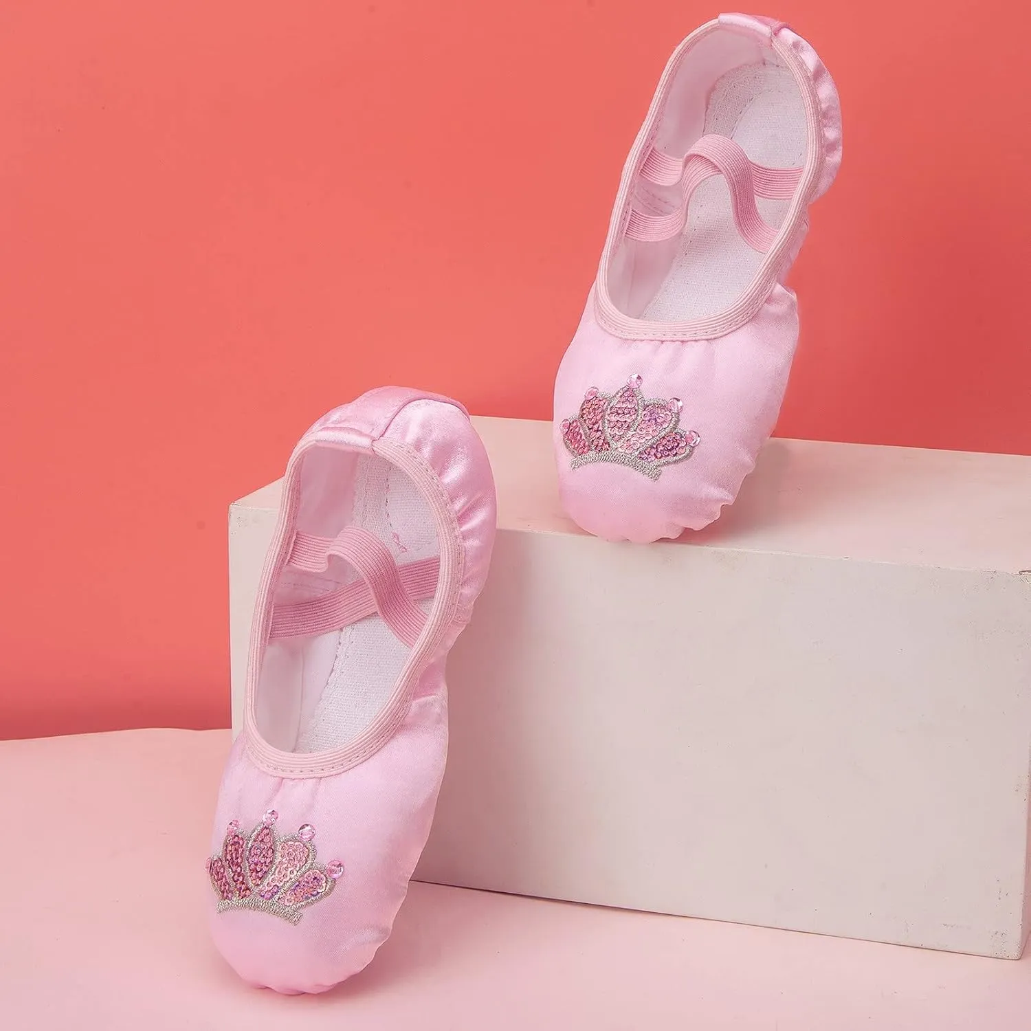 Toddler Size 2 Shoes Children Shoes Dance Shoes Warm Dance Ballet Performance Indoor Yoga Dance Shoes for 2 to