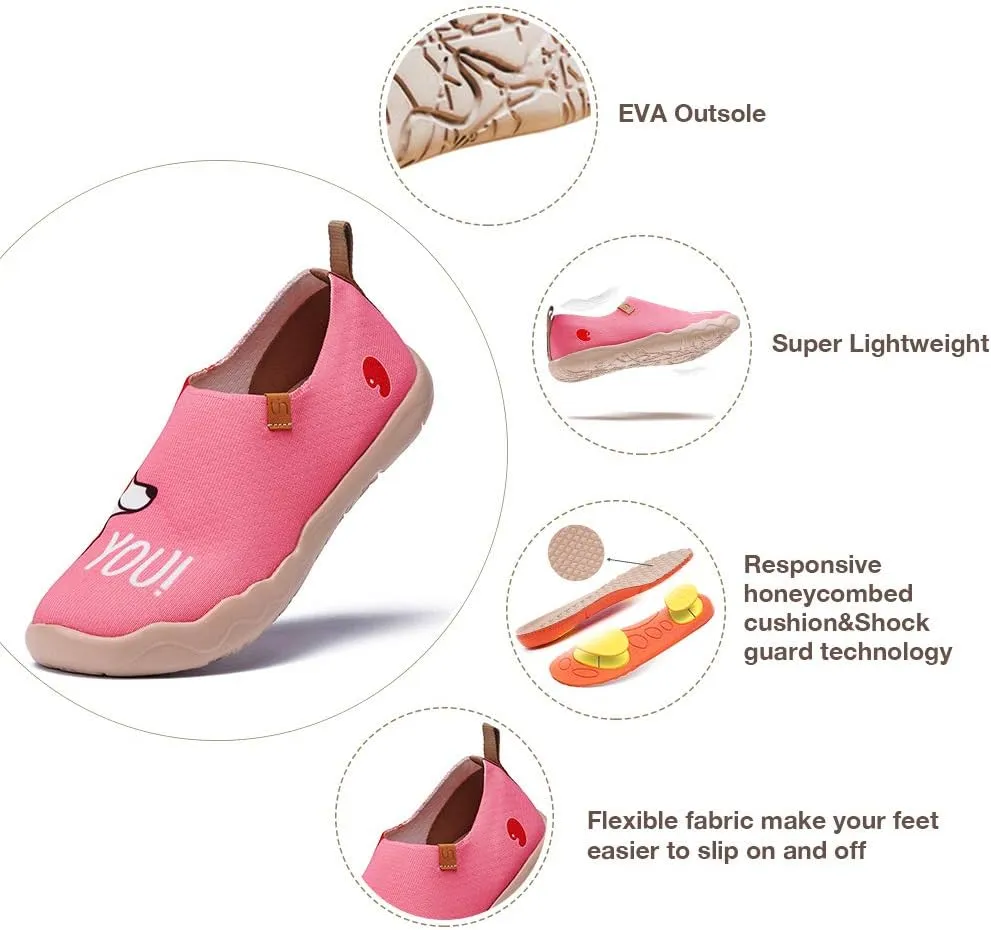 UIN Women's Art Painted Travel Shoes Slip On Casual Knit Loafers Lightweight Comfort Fashion Sneaker Constellation Toledo 