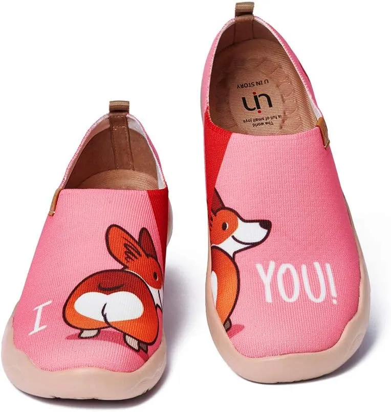 UIN Women's Art Painted Travel Shoes Slip On Casual Knit Loafers Lightweight Comfort Fashion Sneaker Constellation Toledo 