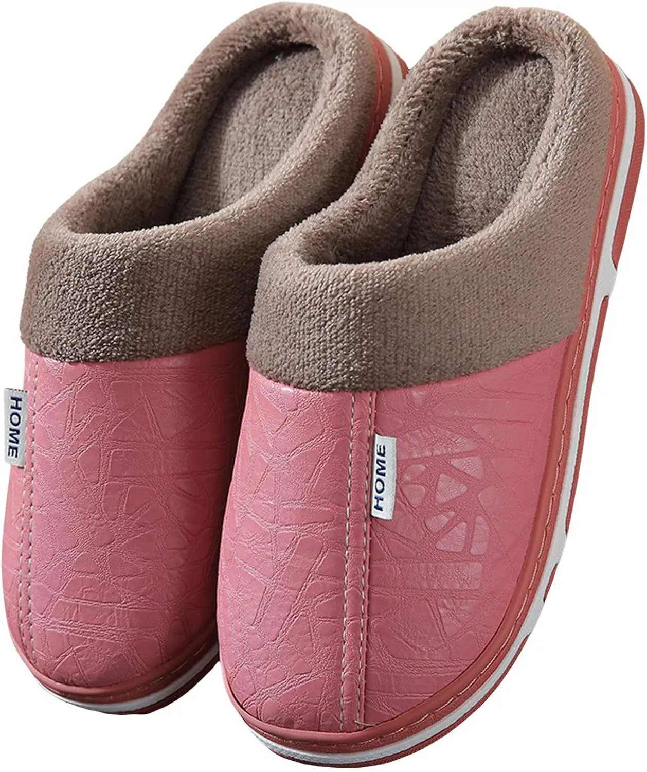 Unisex House Slippers Slip on Fuzzy Memory Foam Slippers Scuff Outdoor Indoor Warm Plush Bedroom Shoes Cloud Slides