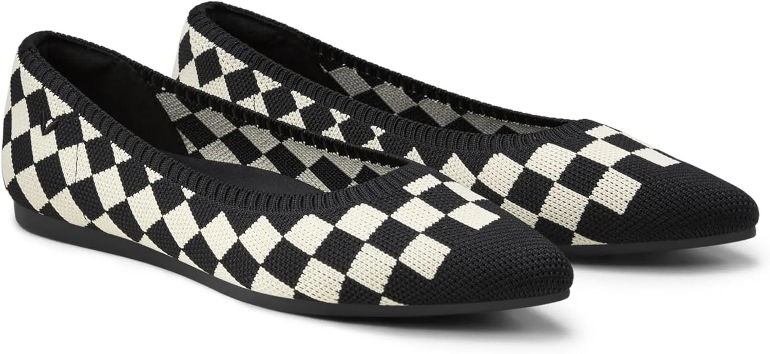 VIVAIA Aria 5 Classic Women's Flats Slip on Pointed-Toe Flats Shoes with Arch Support Counter Padding Washable Ballet Shoes for Work