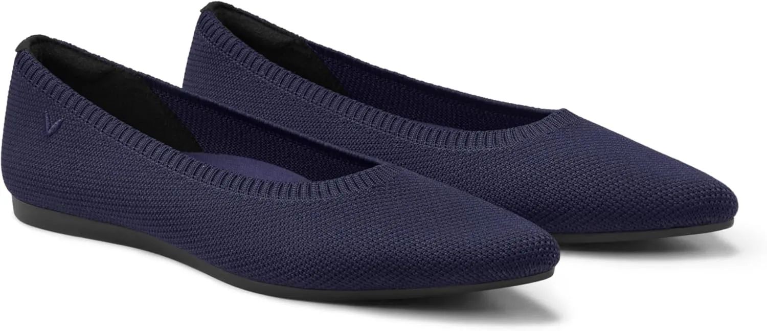 VIVAIA Aria 5 Classic Women's Flats Slip on Pointed-Toe Flats Shoes with Arch Support Counter Padding Washable Ballet Shoes for Work