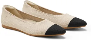 VIVAIA Aria 5 Classic Women's Flats Slip on Pointed-Toe Flats Shoes with Arch Support Counter Padding Washable Ballet Shoes for Work