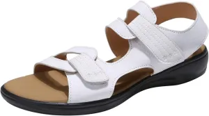 Wedge Sandals for Women Flats Elastic Ankle Strap Dressy Shoe Adjustable Hot Summer Travel Sandals