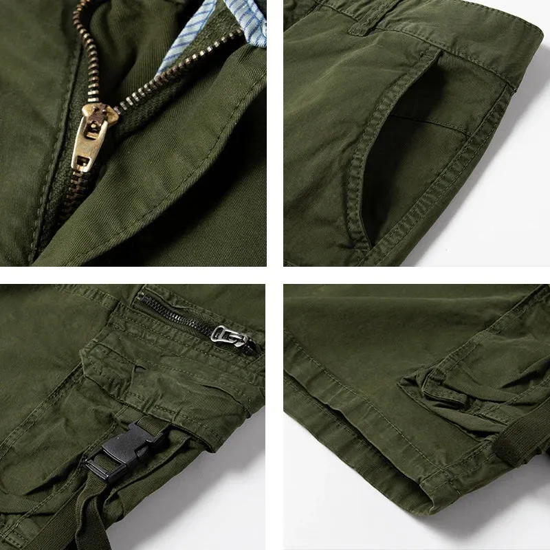 West Louis Fashion Cotton Multi-Pocket Army Tactical Shorts