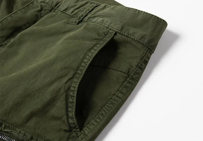 West Louis Fashion Cotton Multi-Pocket Army Tactical Shorts