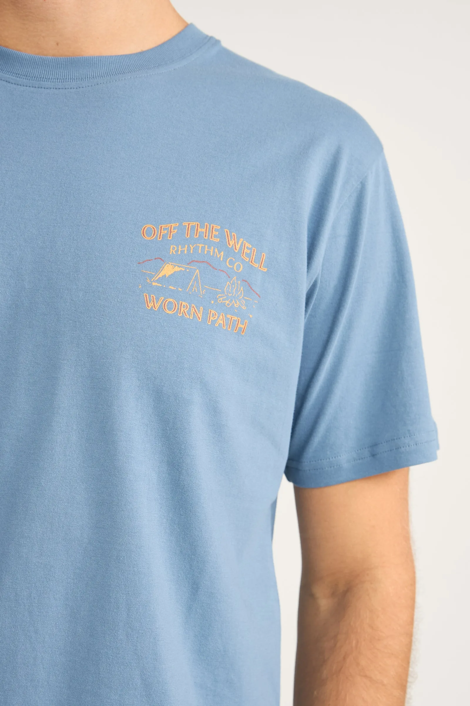 Wilderness Ss T Shirt Vintage Blue