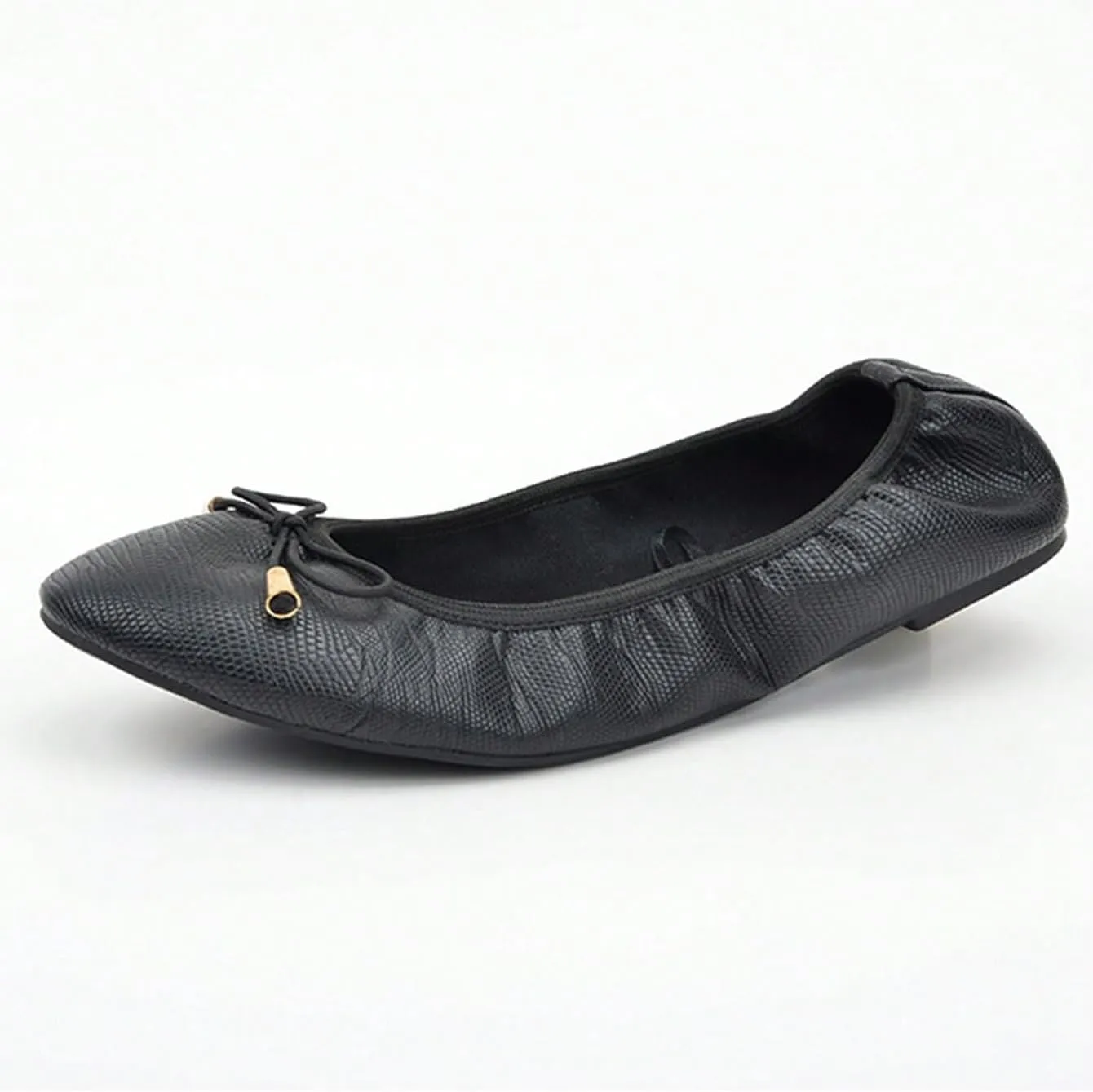 Womens Ballet Flats Shoes Bow Omelet Shoes Comfortable PU Leather Slip on Shoes for Women