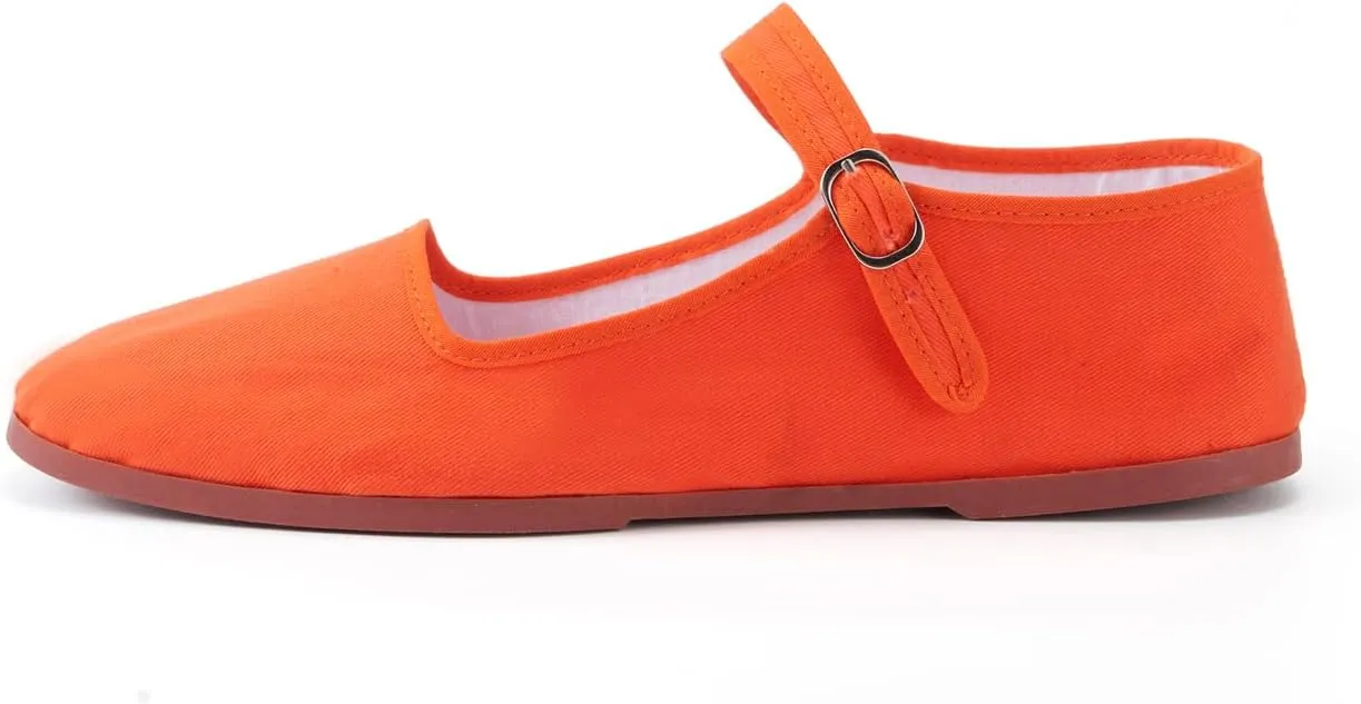 Womens Classic China Flats, Casual China Doll Shoes, Cotton Mary Janes, Chinese Tai Chi Shoes