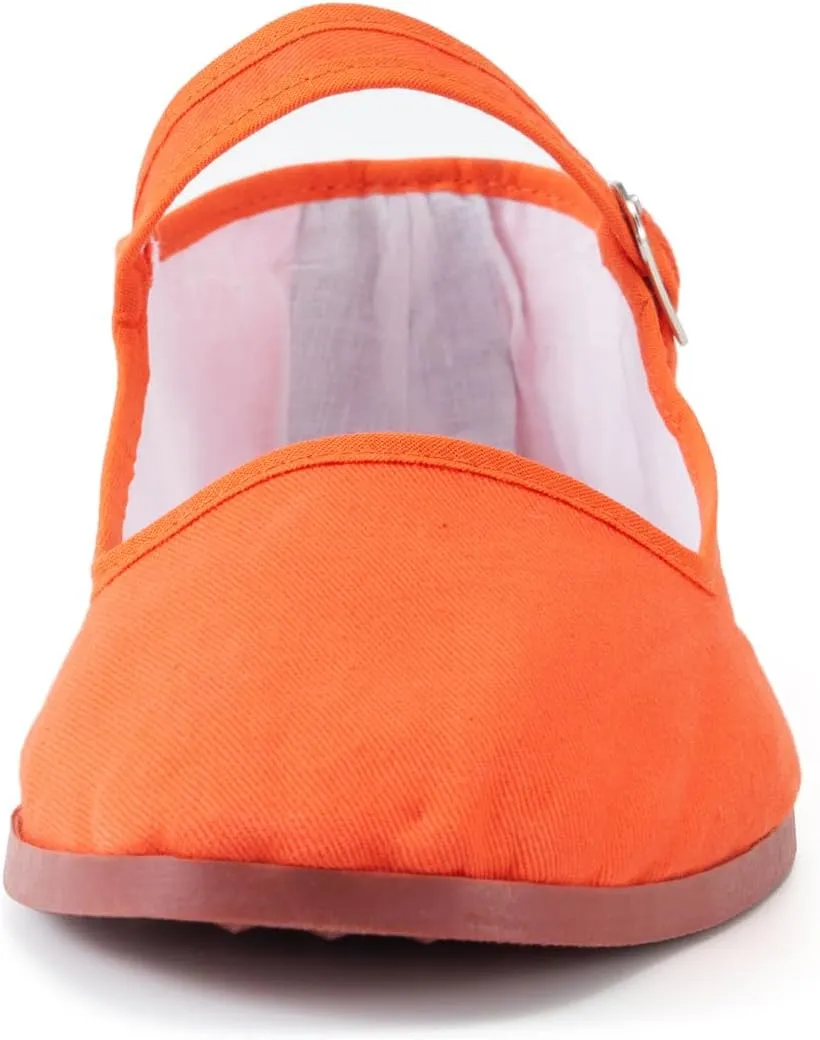 Womens Classic China Flats, Casual China Doll Shoes, Cotton Mary Janes, Chinese Tai Chi Shoes
