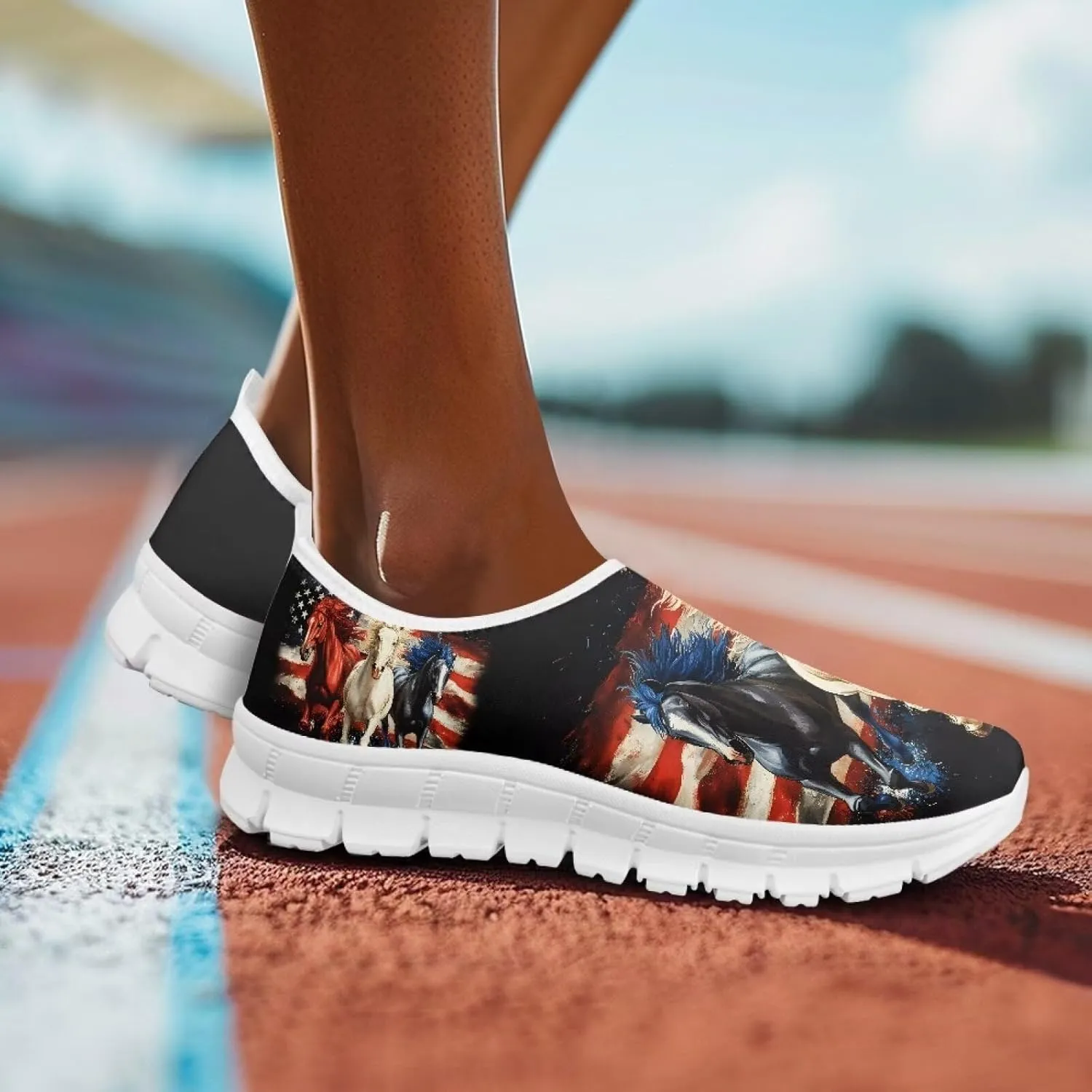 Women's Fashion Sneaker Lightweight Casual Shoes Ladies Non Slip Loafers Walking Travel Shoes Work Slip On