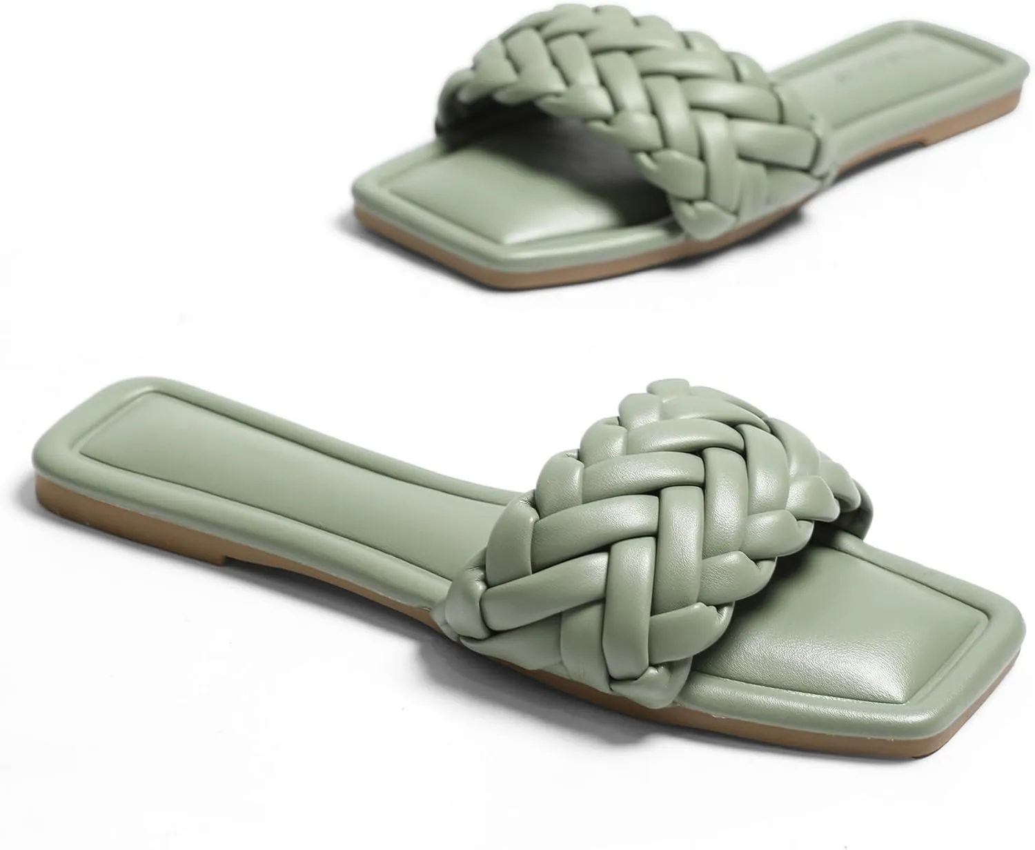 Womens Flat Sandals Dressy Sandals Comfort Slide Black Brown White Sandals Size 5-10