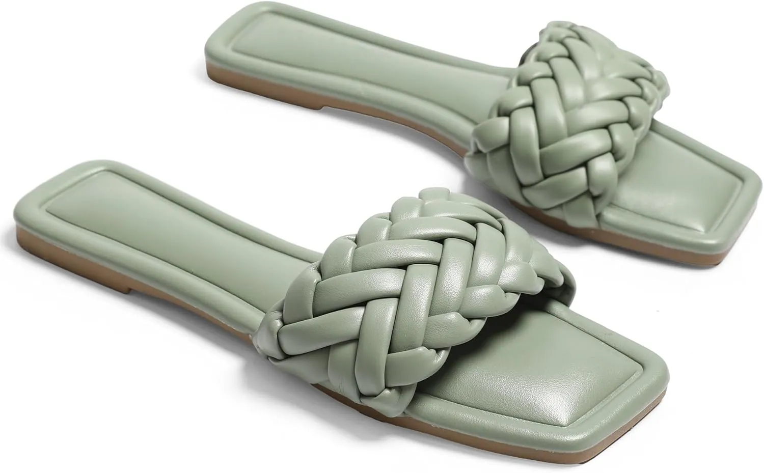 Womens Flat Sandals Dressy Sandals Comfort Slide Black Brown White Sandals Size 5-10