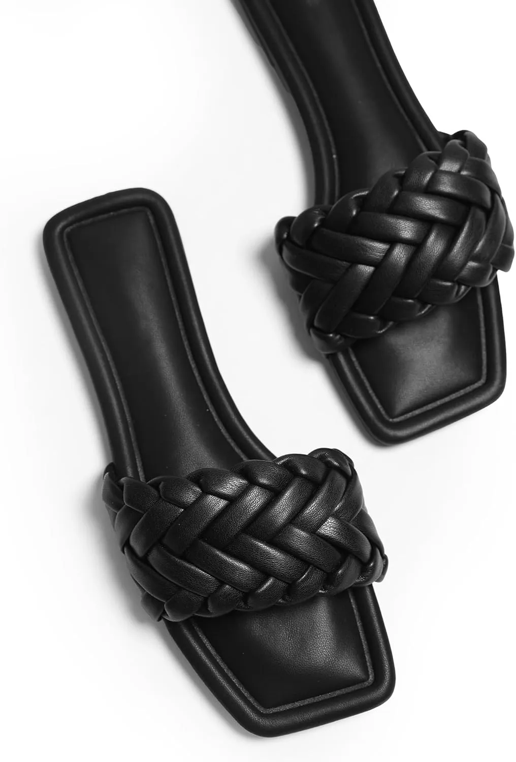 Womens Flat Sandals Dressy Sandals Comfort Slide Black Brown White Sandals Size 5-10