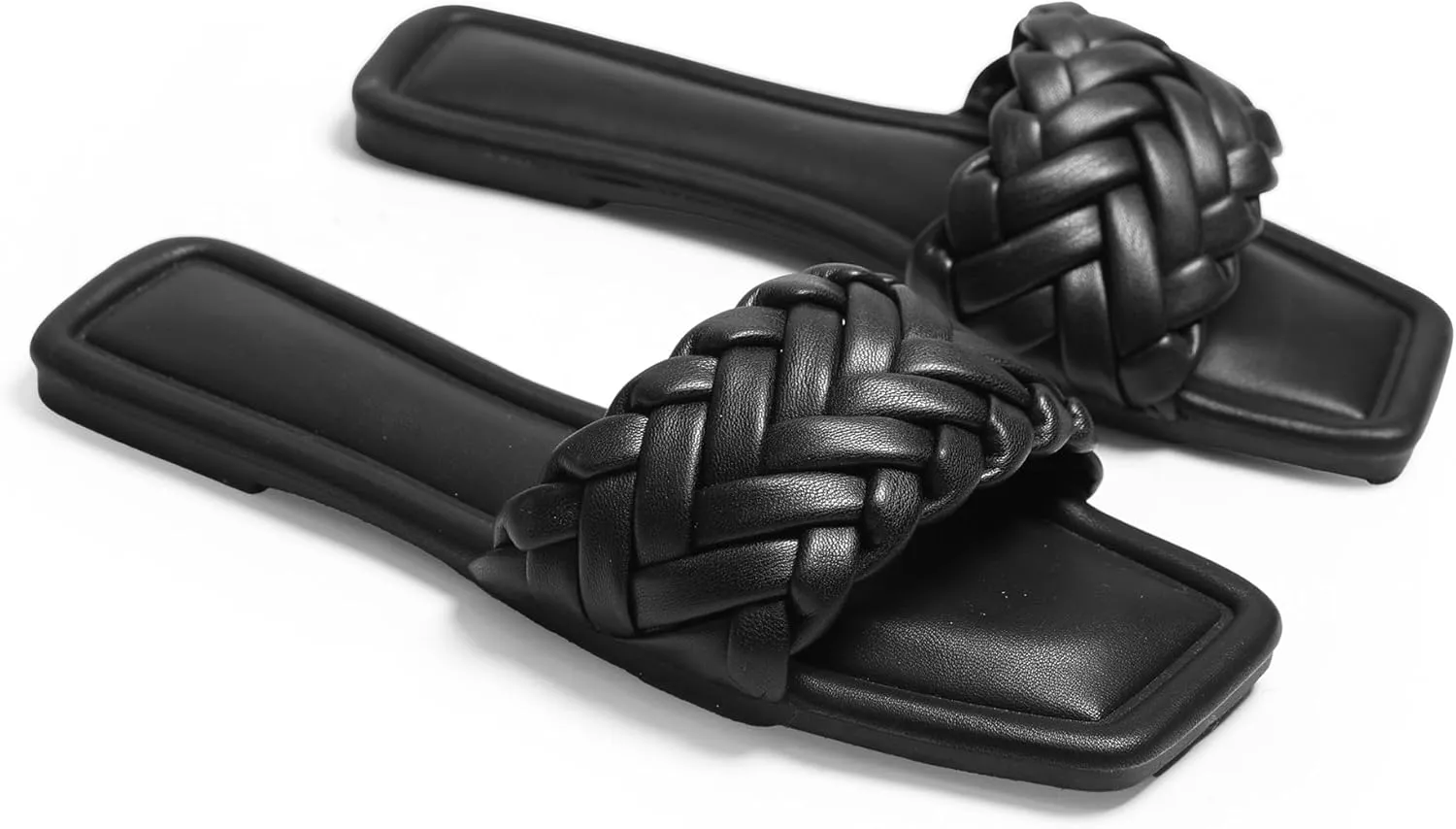 Womens Flat Sandals Dressy Sandals Comfort Slide Black Brown White Sandals Size 5-10