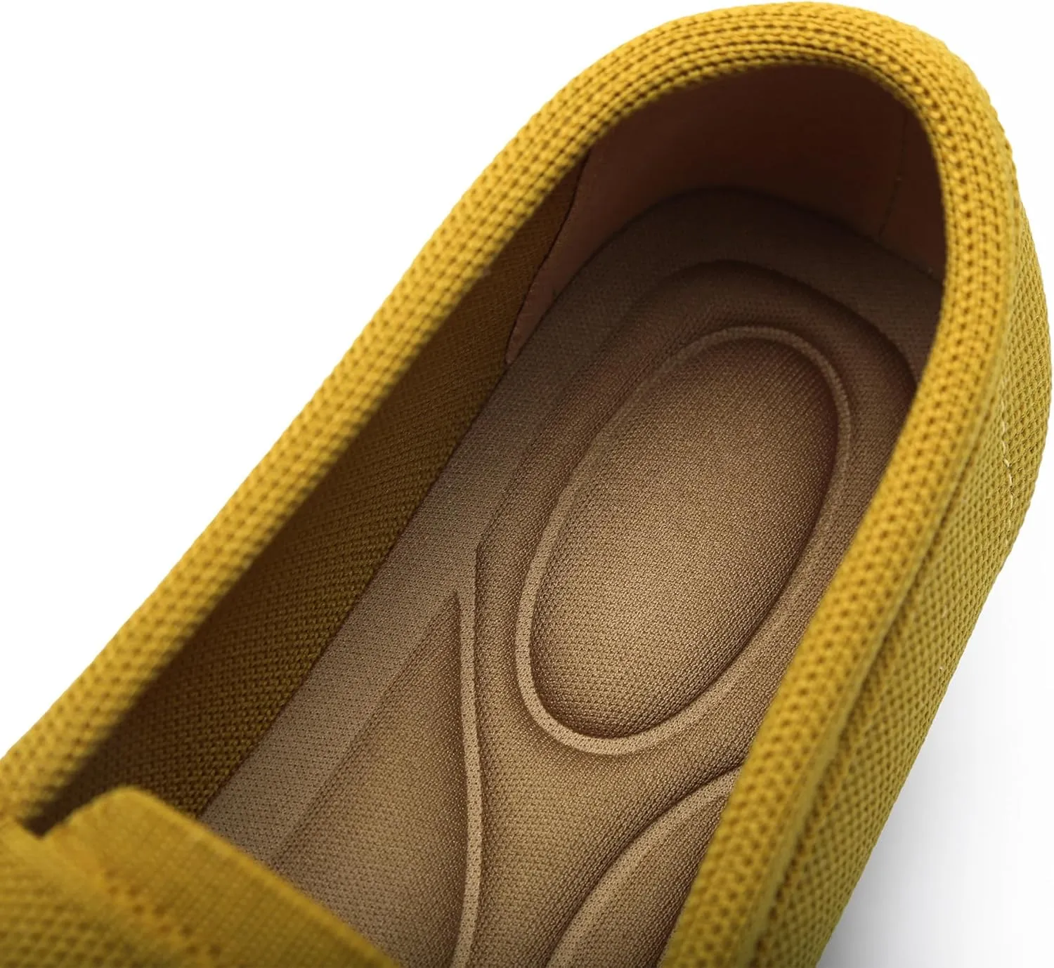 Women's Lightweight Knitted Loafers Casual Flat Shoes Comfortable Boat Shoes Flat Bottomed Breathable Shoes