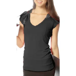 Women's Micropoly Servers Tees (BLACK) - 3 Brasseurs