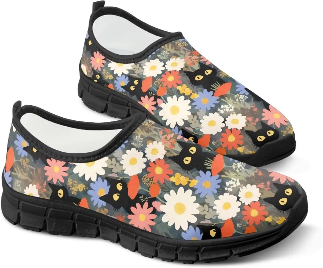 Womens Slip On Walking Shoes Non Slip Loafer Breathable Holiday Travel Shoe Lightweight Casual Low Top Sneakers SizeUS 5.5-11.5