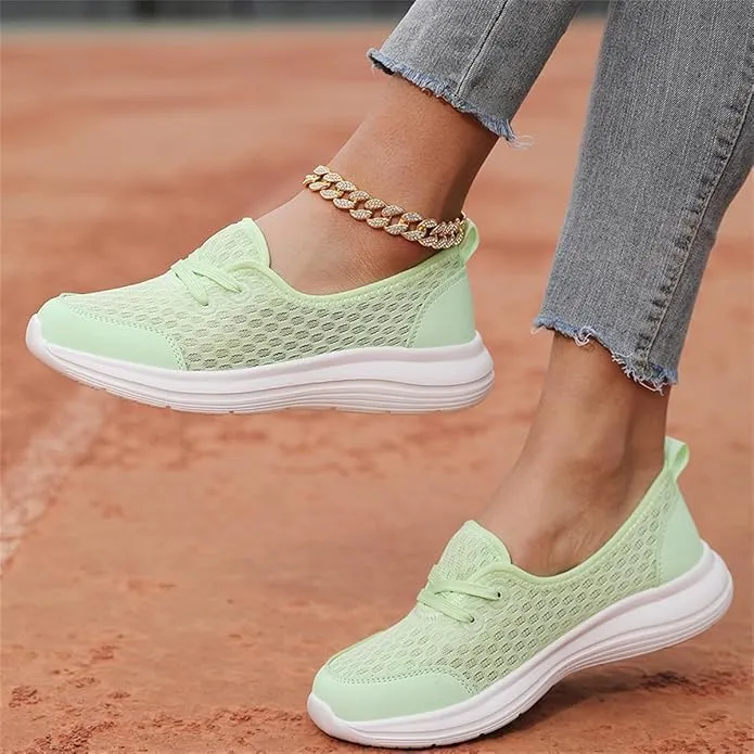 Women's Soft Sole Mesh Comfort Orthopedic Shoes -Breathable Slip-On Flat Walking Shoes,Walking Comfort