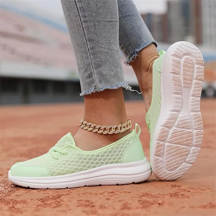 Women's Soft Sole Mesh Comfort Orthopedic Shoes -Breathable Slip-On Flat Walking Shoes,Walking Comfort