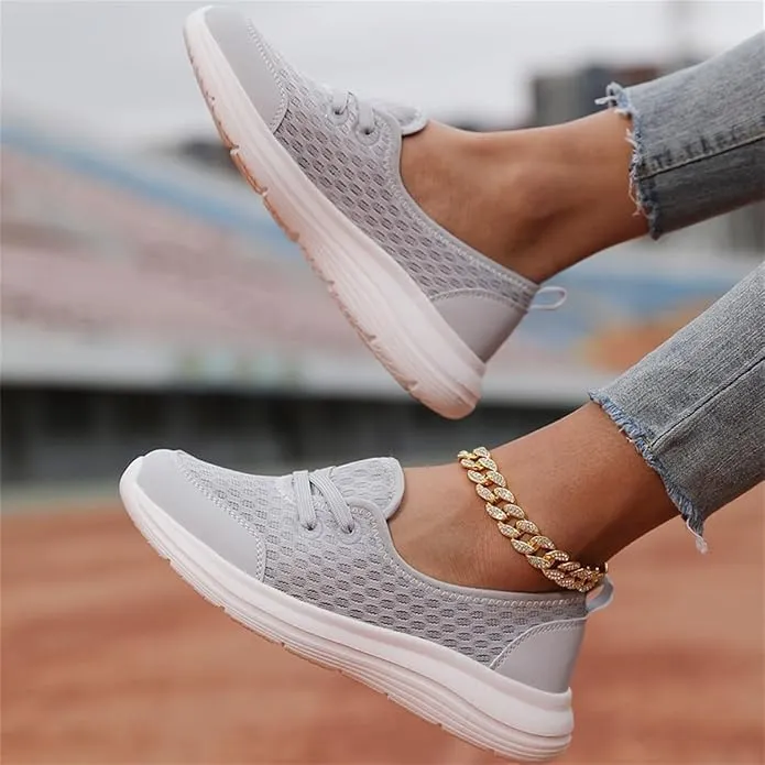 Women's Soft Sole Mesh Comfort Orthopedic Shoes -Breathable Slip-On Flat Walking Shoes,Walking Comfort