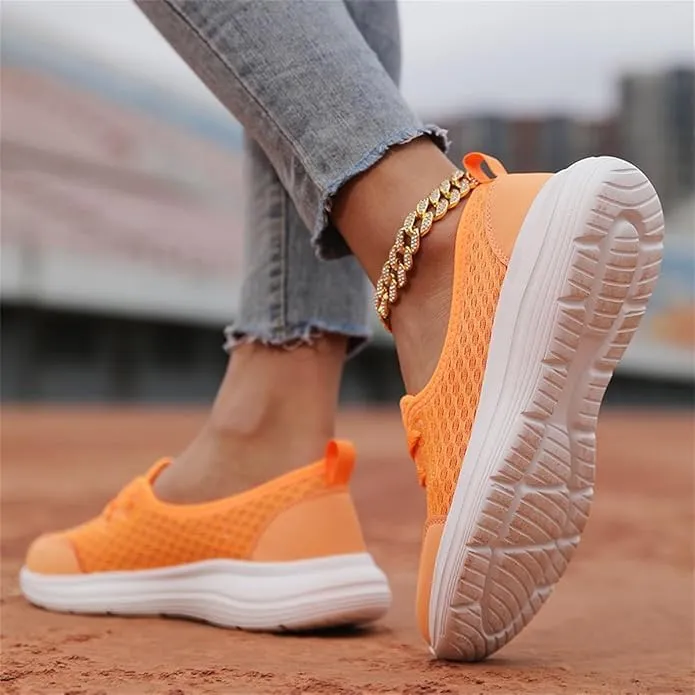 Women's Soft Sole Mesh Comfort Orthopedic Shoes -Breathable Slip-On Flat Walking Shoes,Walking Comfort