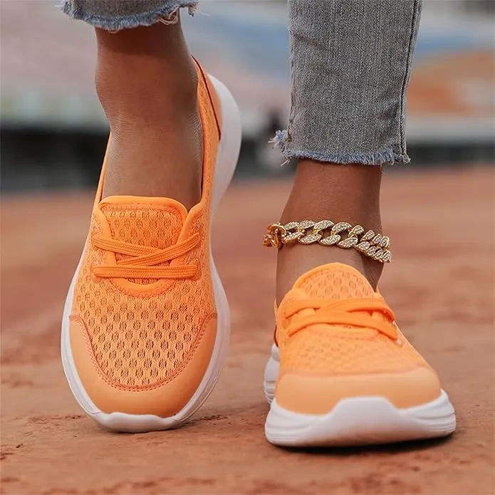 Women's Soft Sole Mesh Comfort Orthopedic Shoes -Breathable Slip-On Flat Walking Shoes,Walking Comfort