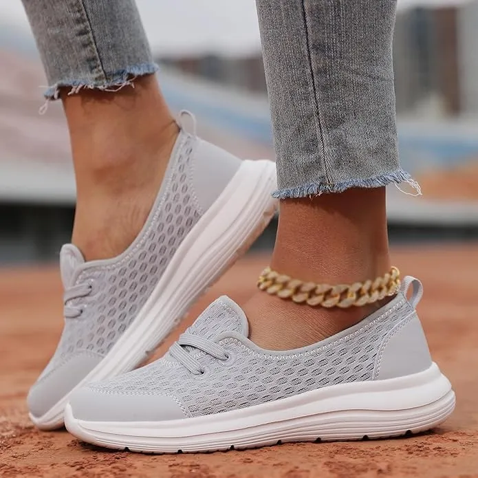 Women's Soft Sole Mesh Comfort Orthopedic Shoes -Breathable Slip-On Flat Walking Shoes,Walking Comfort