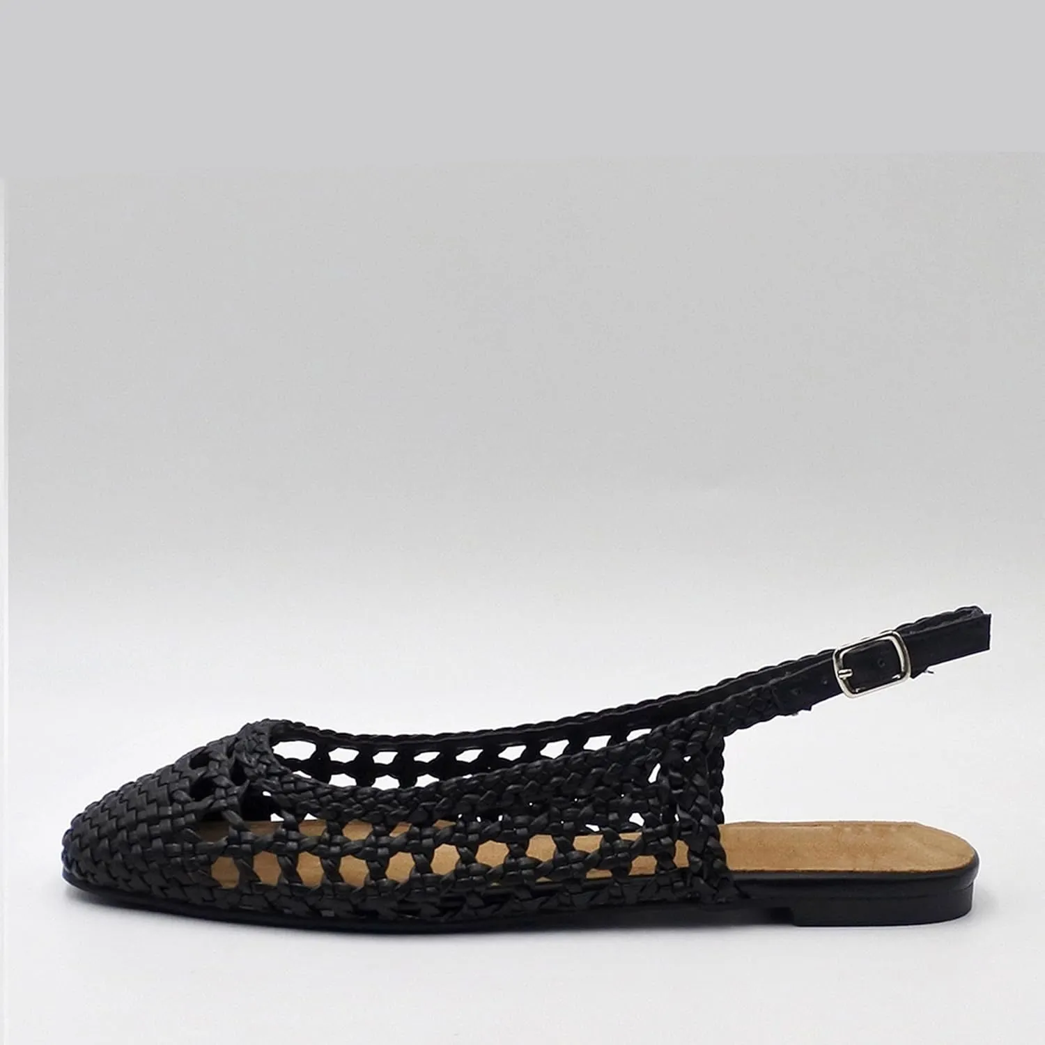 Woven Slingback Flats for Women Adorably Cute with Round Toe, Stylishly Elegant