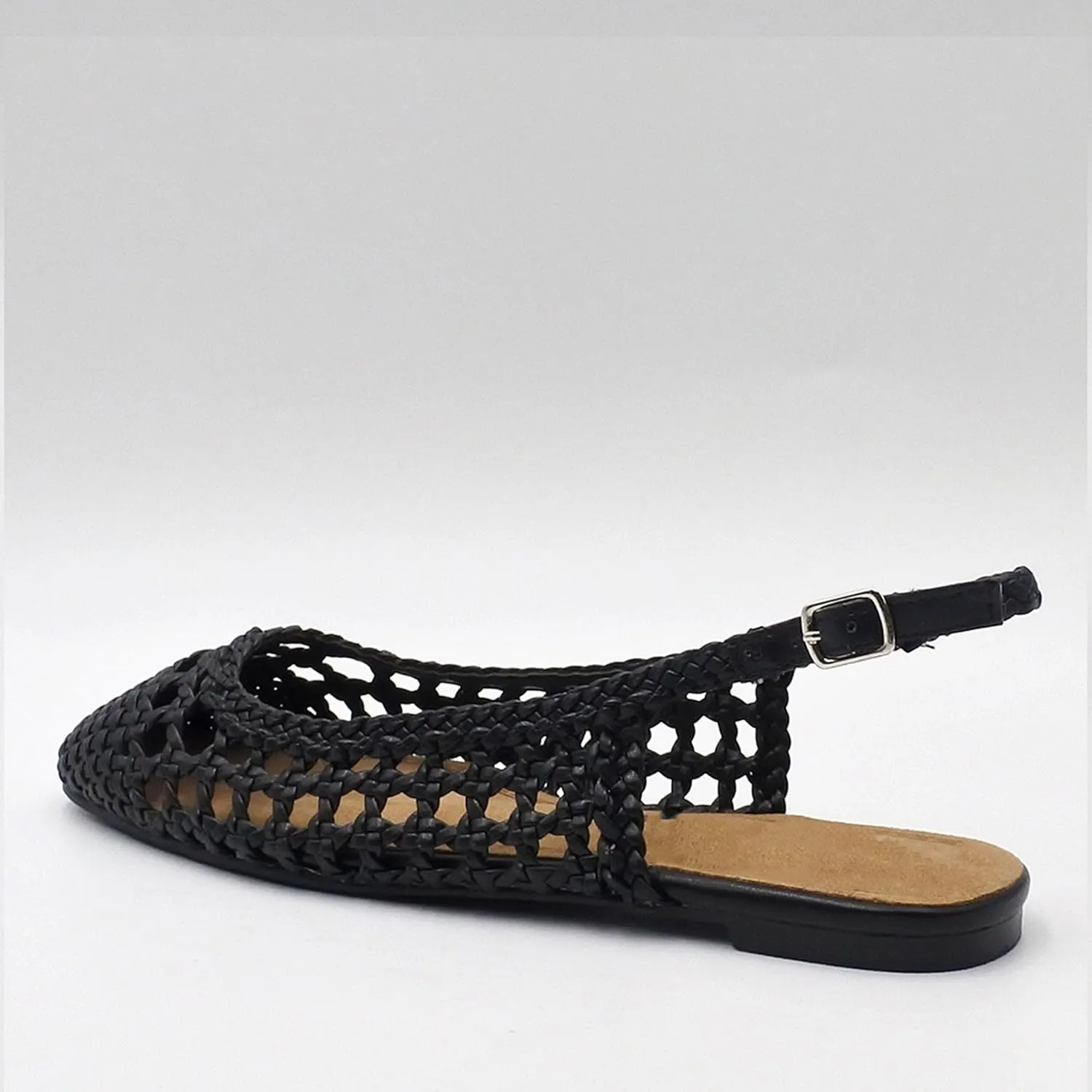 Woven Slingback Flats for Women Adorably Cute with Round Toe, Stylishly Elegant
