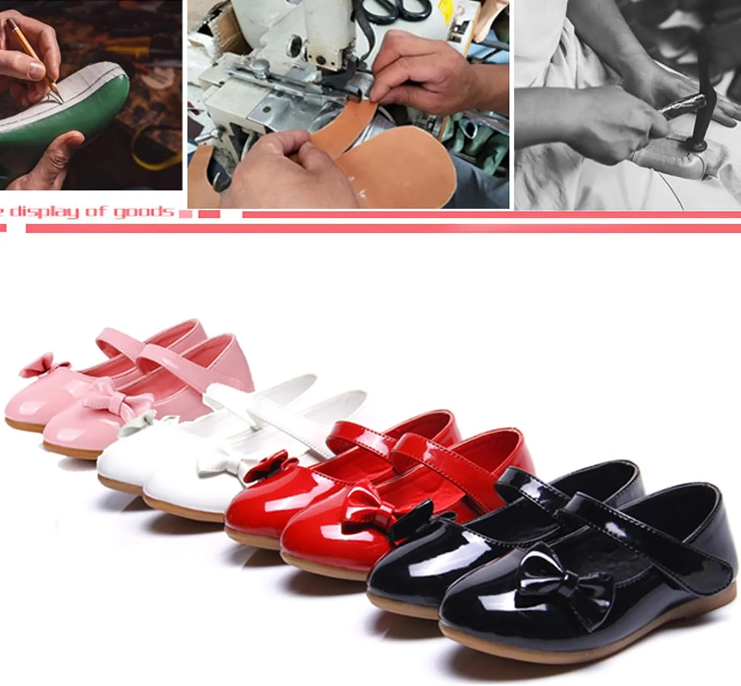 WUIWUIYU Flower Girls Princess Casual Mary Janes Ballet Flats Cute Bowknot Back to School Uniform Wedding Dress Shoes